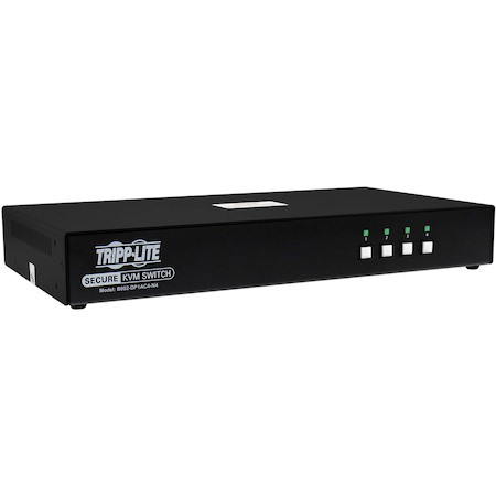 Tripp Lite by Eaton Secure KVM Switch, 4-Port, Single Head, DisplayPort to DisplayPort, 4K, NIAP PP4.0, Audio, CAC, TAA