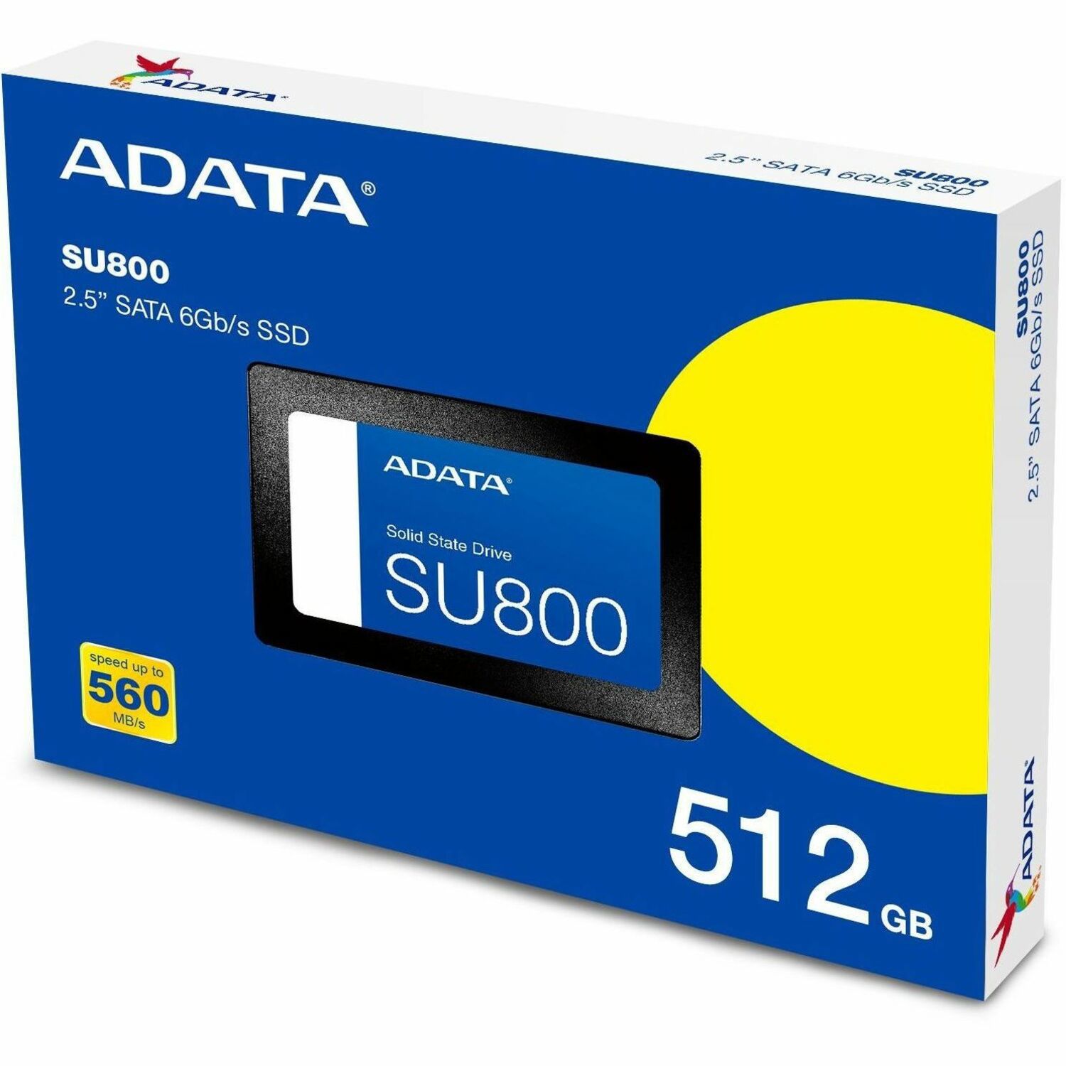 Adata Ultimate SU800 512 GB Solid state drive - 2.5" Intern - SATA (SATA/600) - Zwart