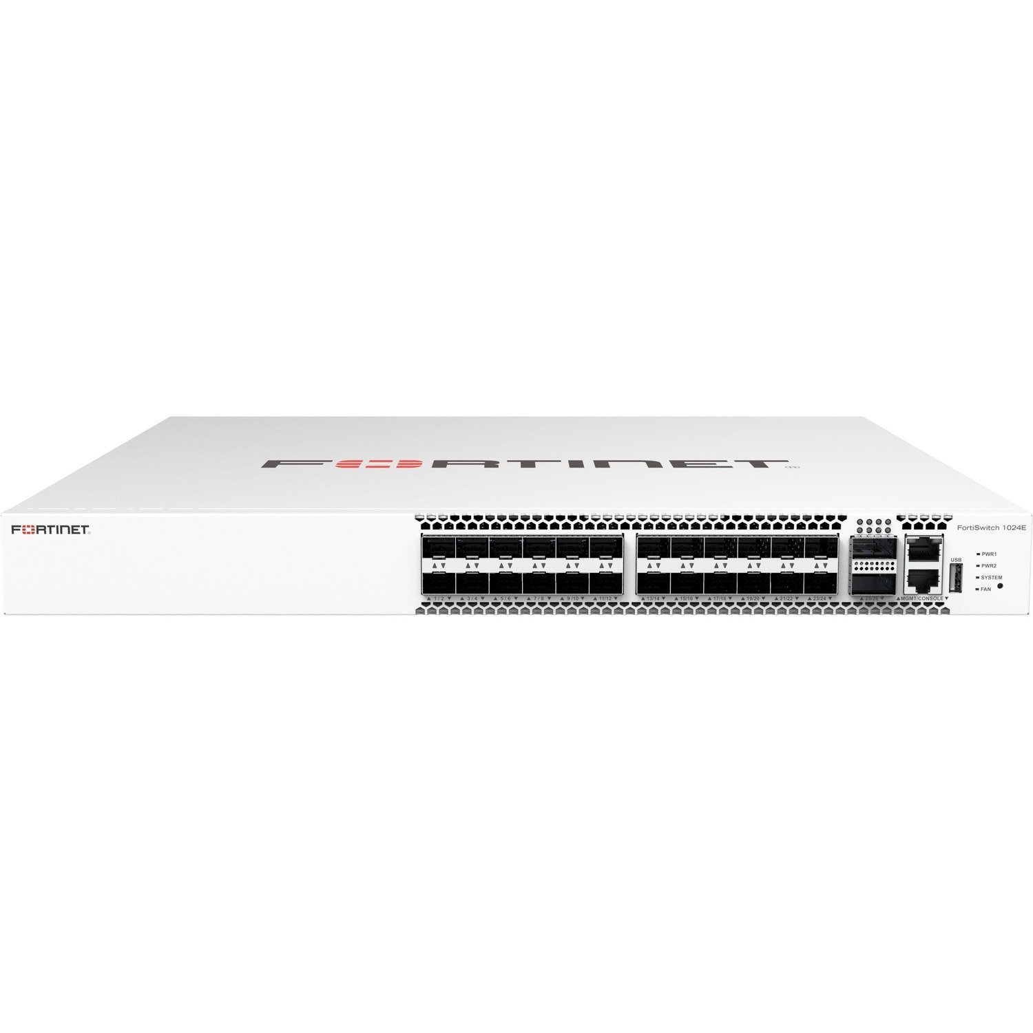 Fortinet FortiSwitch T1024E 24 Ports Manageable Ethernet Switch - 10 Gigabit Ethernet - 10GBase-T, 100GBase-X