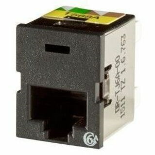 Ortronics Clarity Cat6a TracJack,T568A/B,8 pos, Black 180 Degree