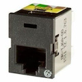 Ortronics Clarity Cat6a TracJack,T568A/B,8 pos, Black 180 Degree