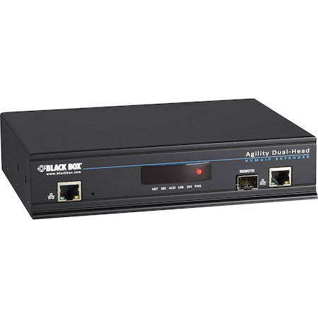 Black Box Agility KVM-Over-IP Matrix, Dual-Head DVI-D, USB 2.0, KVM Receiver