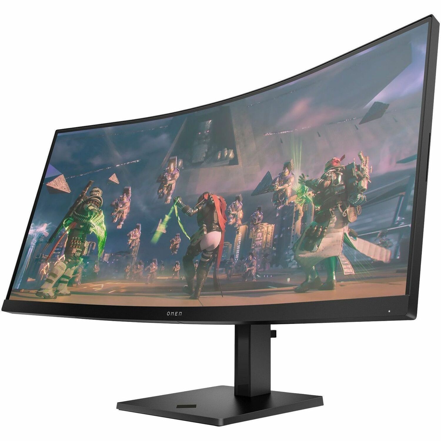 OMEN 34c 34" Class UW-QHD Curved Screen Gaming LED Monitor - 21:9 - Black