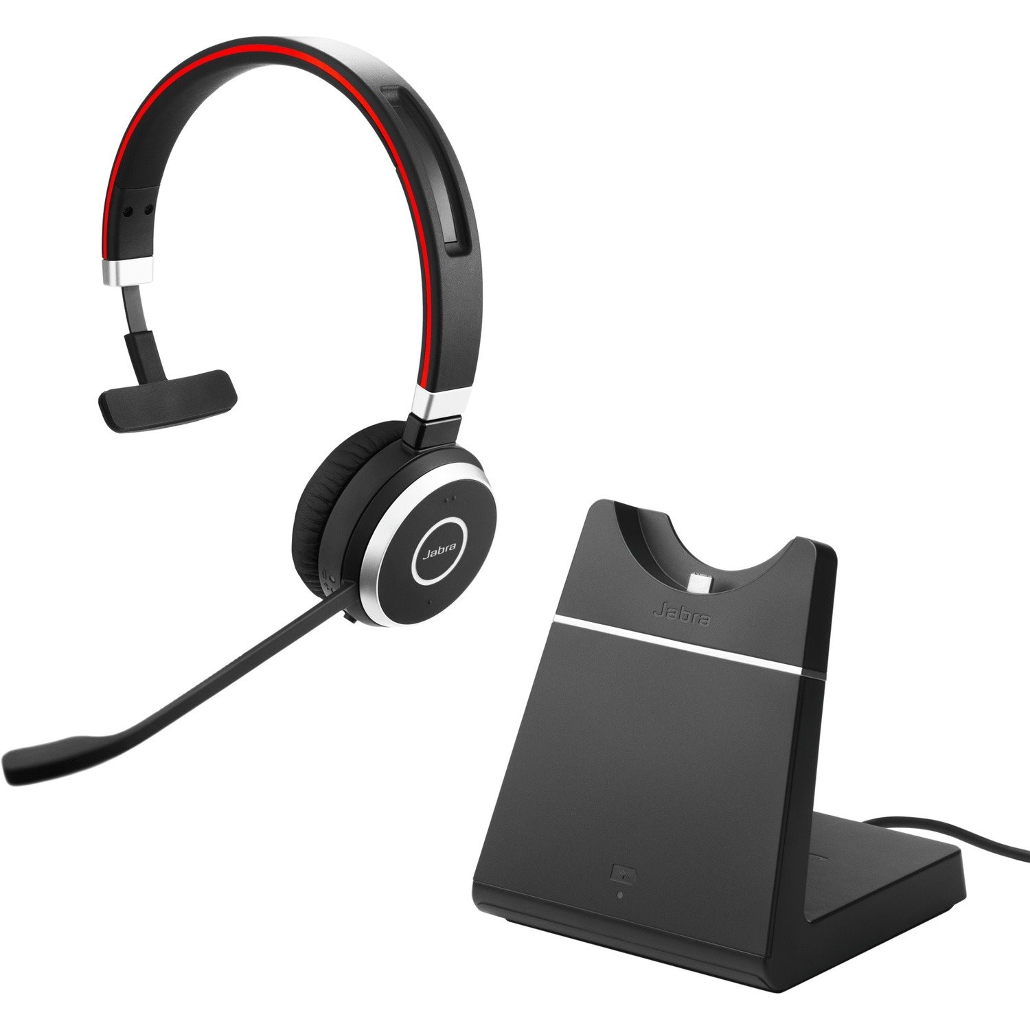 Jabra Evolve 65 Wireless Over-the-head Mono Headset - Black