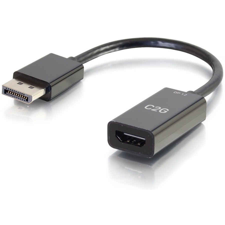 C2G 8in DisplayPort to HDMI Adapter - DP to HDMI Adapter - DisplayPort 1.2a HDMI 1.4b - 4K 30Hz - M/F