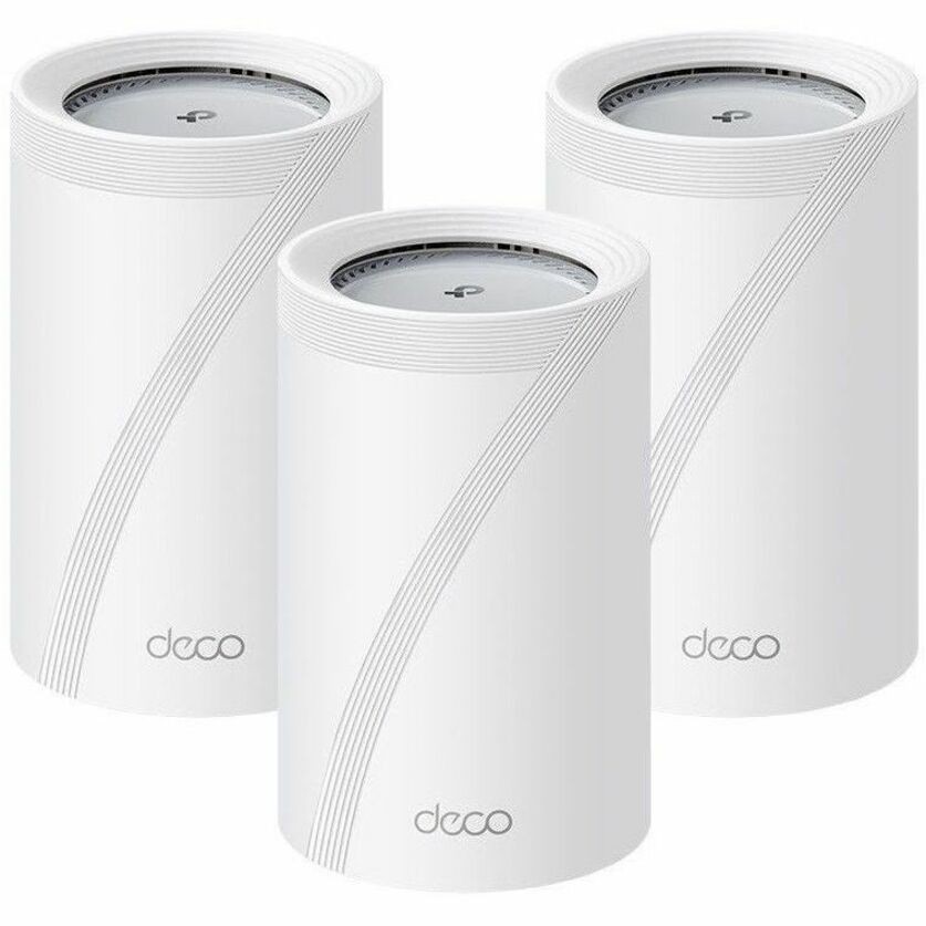 TP-LinkBE11000 Whole Home Mesh Wi-Fi 7 System(Tri-Band)
SPEED: 688 Mbps at 2.4 GHz + 4320 Mbps at 5 GHz + 5760 Mbps at 6 GHz
SPEC: Internal Antennas, 2 × 5 Giga