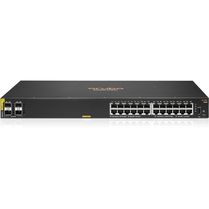 HPE 6000 24G Class4 PoE 4SFP 370W Switch