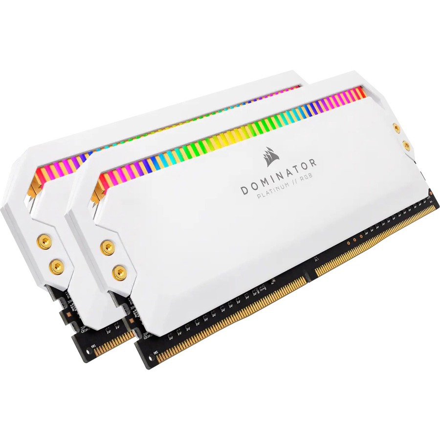 Corsair Dominator Platinum RGB RAM Module for Desktop PC, Motherboard - 32 GB (2 x 16GB) - DDR5-5200/PC5-41600 DDR5 SDRAM - 5200 MHz - CL40 - 1.25 V