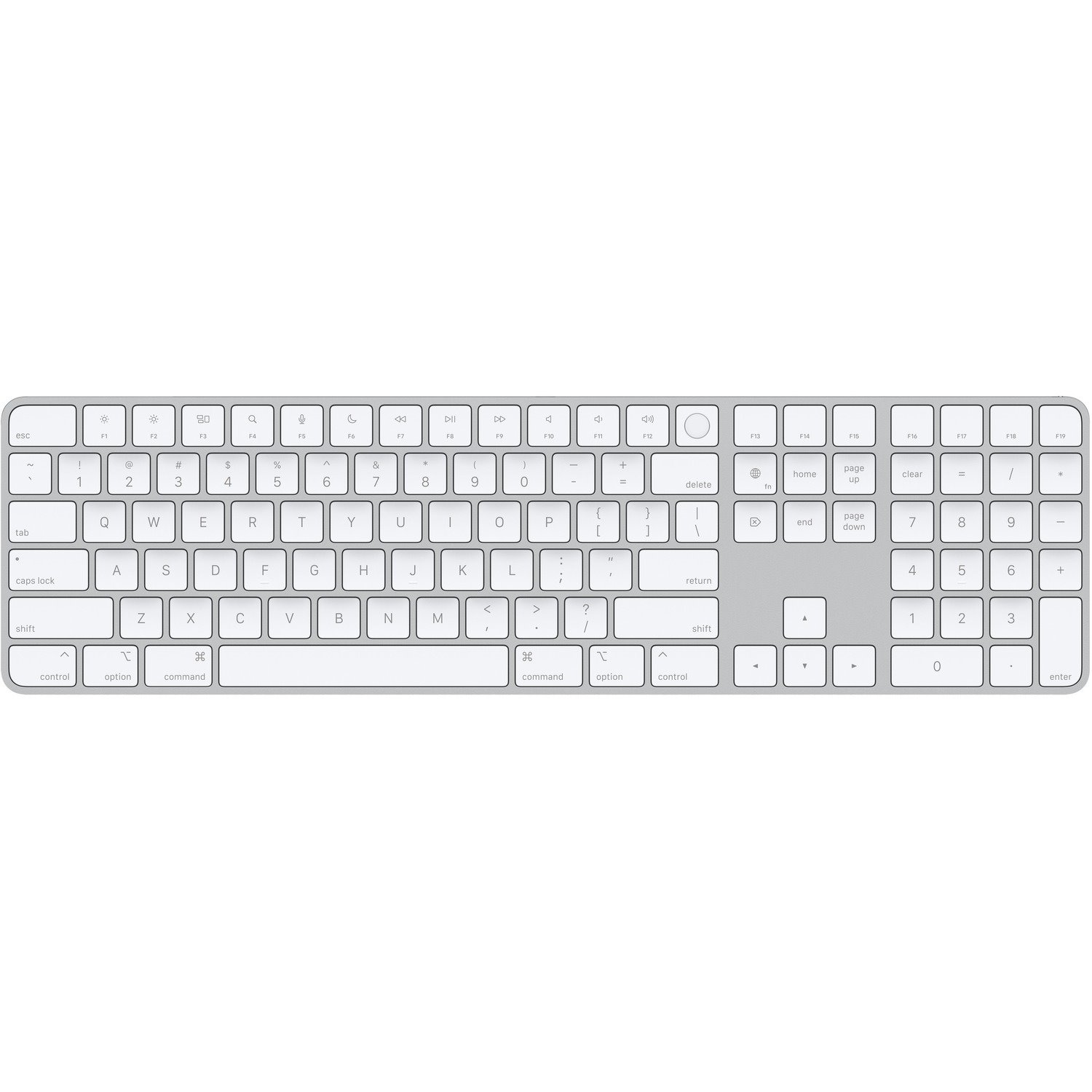 Apple Magic Keyboard - Wired/Wireless Connectivity - Lightning Interface - Silver