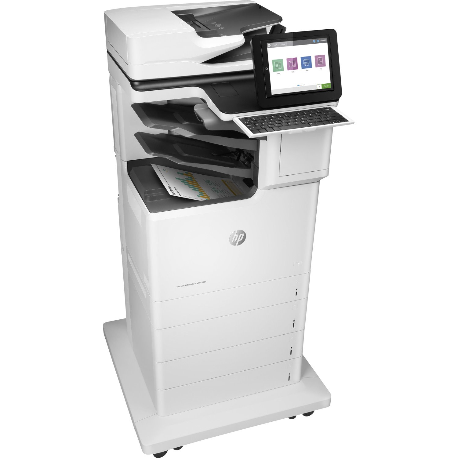 HP LaserJet M681z Laser Multifunction Printer - Colour