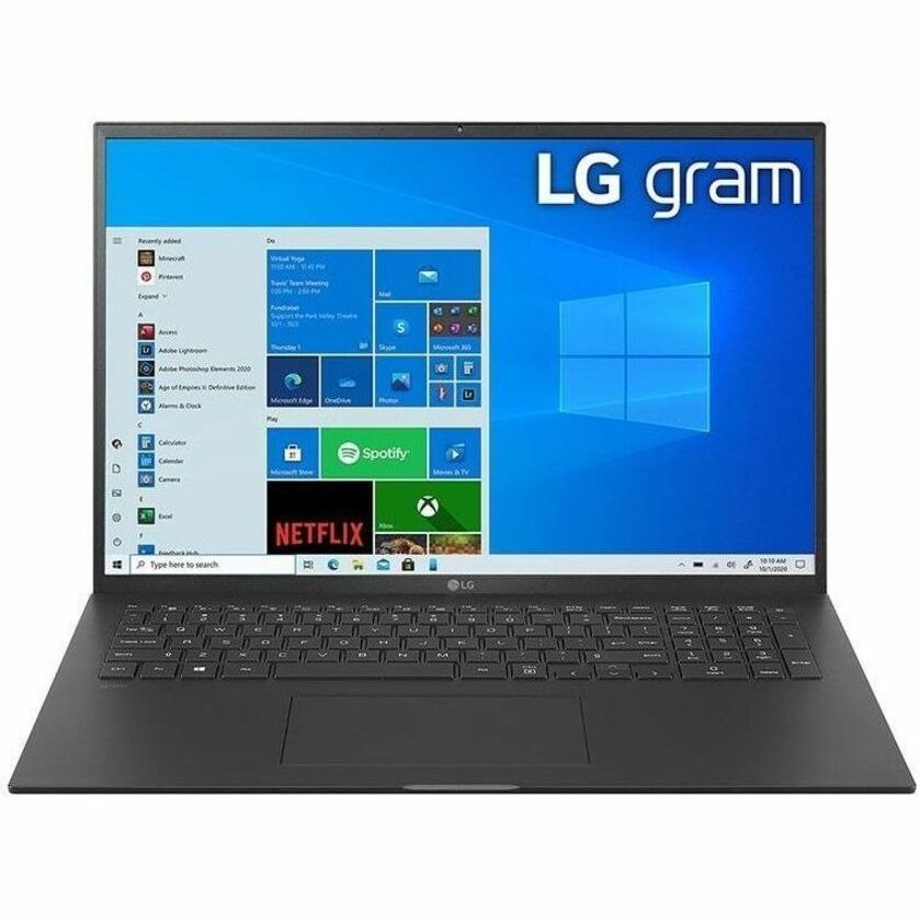 LG gram 17Z90P-N.APB7U1 17" Notebook - WQXGA - Intel Core i7 11th Gen i7-1165G7 - 16 GB - 1 TB SSD - Obsidian Black