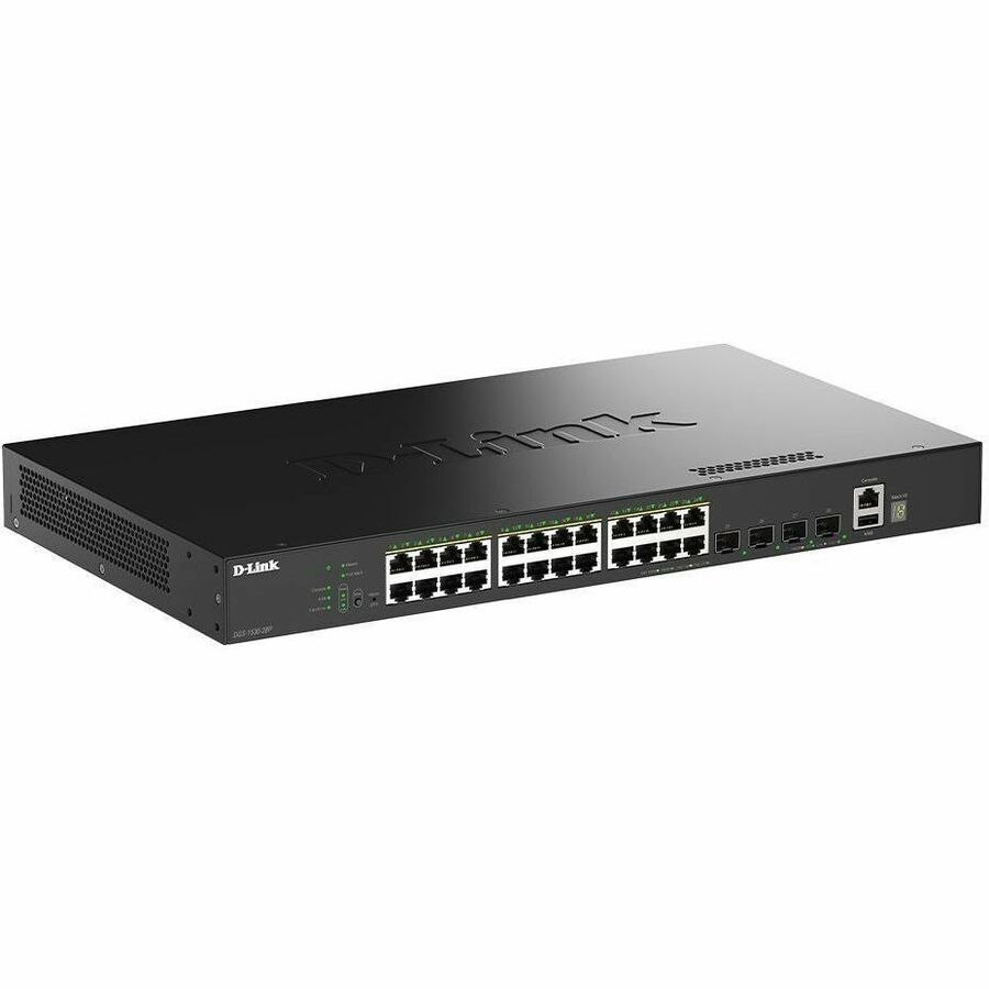 D-Link DGS-1530 DGS-1530-28P 24 Ports Manageable Ethernet Switch - Gigabit Ethernet, 10 Gigabit Ethernet - 10/100/1000Base-T, 10GBase-X