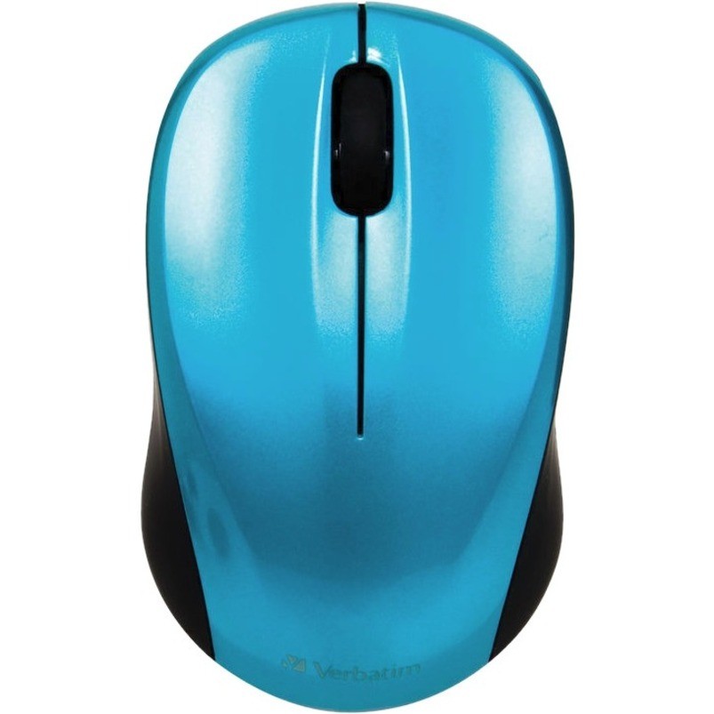 **ON SPECIAL** Verbatim GO Nano Caribbean Blue Mouse Wireless 2.4GHz Wireless Optical, Ultra Compact, 3 Buttons, 1600dpi, Nano Receiver