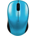 Verbatim GO NANO 97668 Mouse - Radio Frequency - USB - Optical - 3 Button(s) - Caribbean Blue