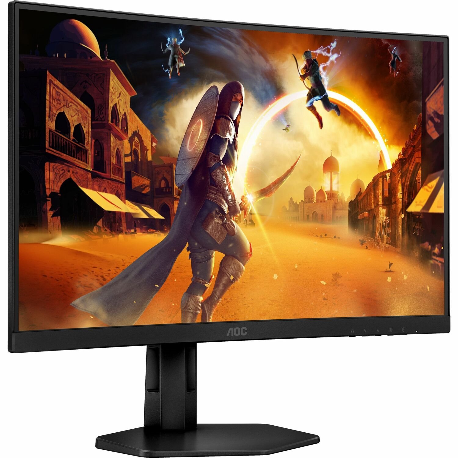 AOC CQ27G4X 27" Class 4K UHD Curved Screen Gaming LED Monitor - 16:9 - Black, Grey