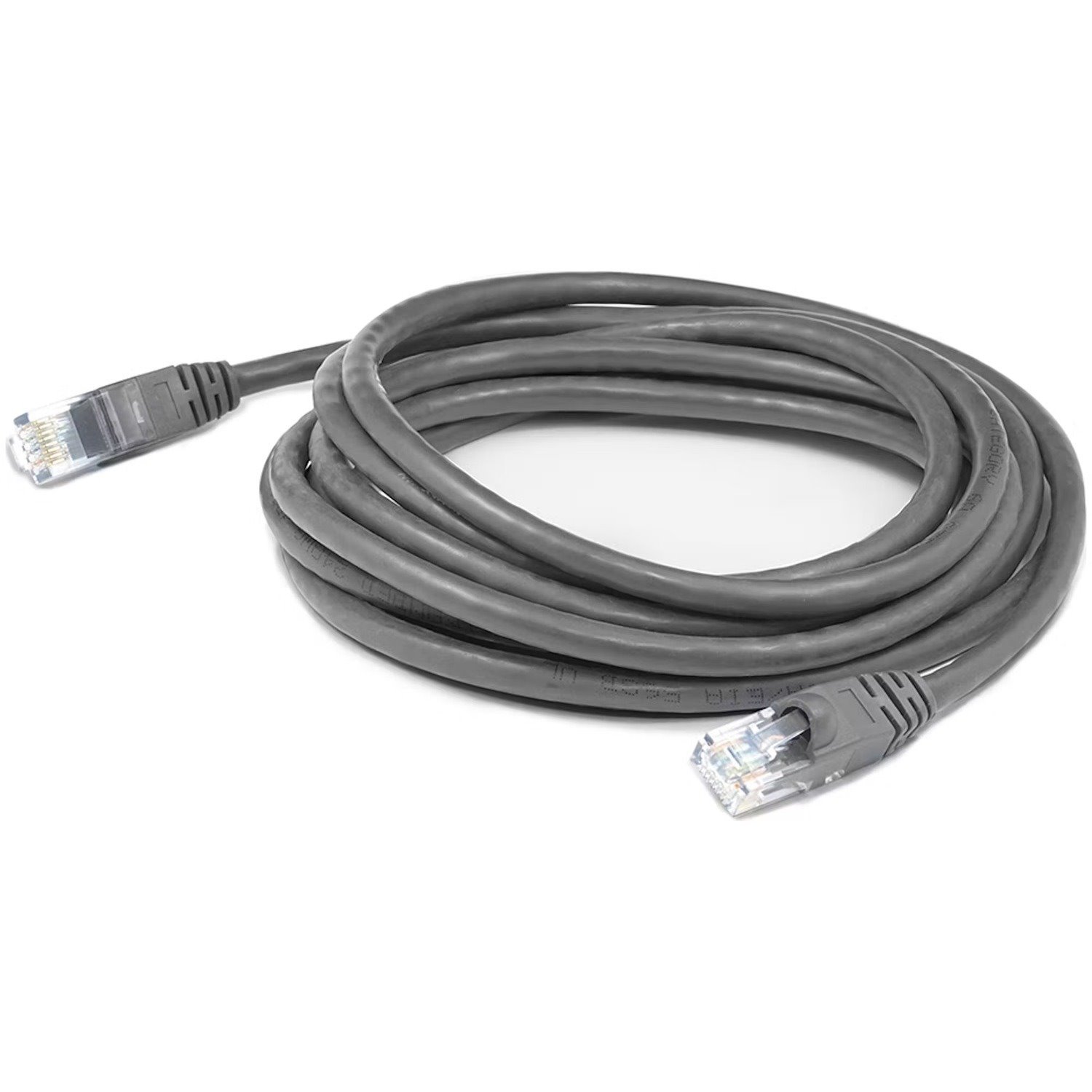 AddOn 3ft Gray CAT 6 PVC Ethernet Cable Snagless Bubble Boot RJ-45 M/M