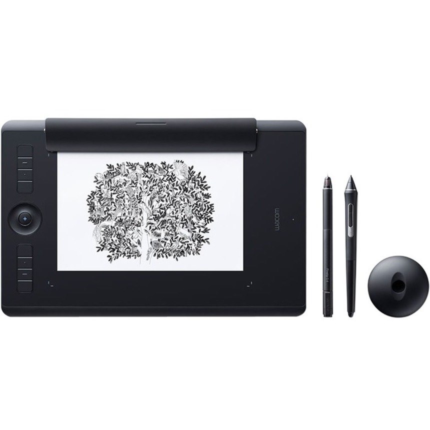 Wacom Intuos Pro PTH-860 Graphics Tablet - 5080 lpi - Touchscreen - Multi-touch Screen - Wired/Wireless - Black