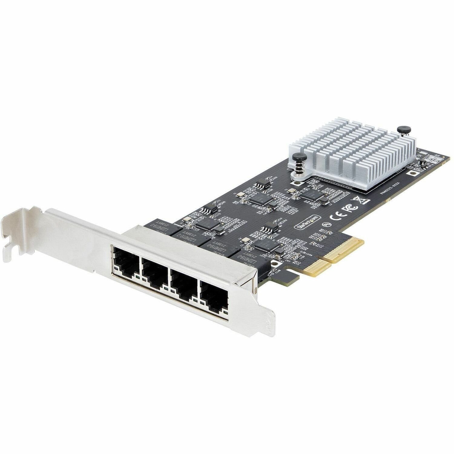 StarTech.com 4-Port 2.5 Gbit PCIe Netzwerkkarte, Intel I225-V, Dual-Port Computer LAN Karte, Multi-Gigabit NIC, PCI Express Server NIC