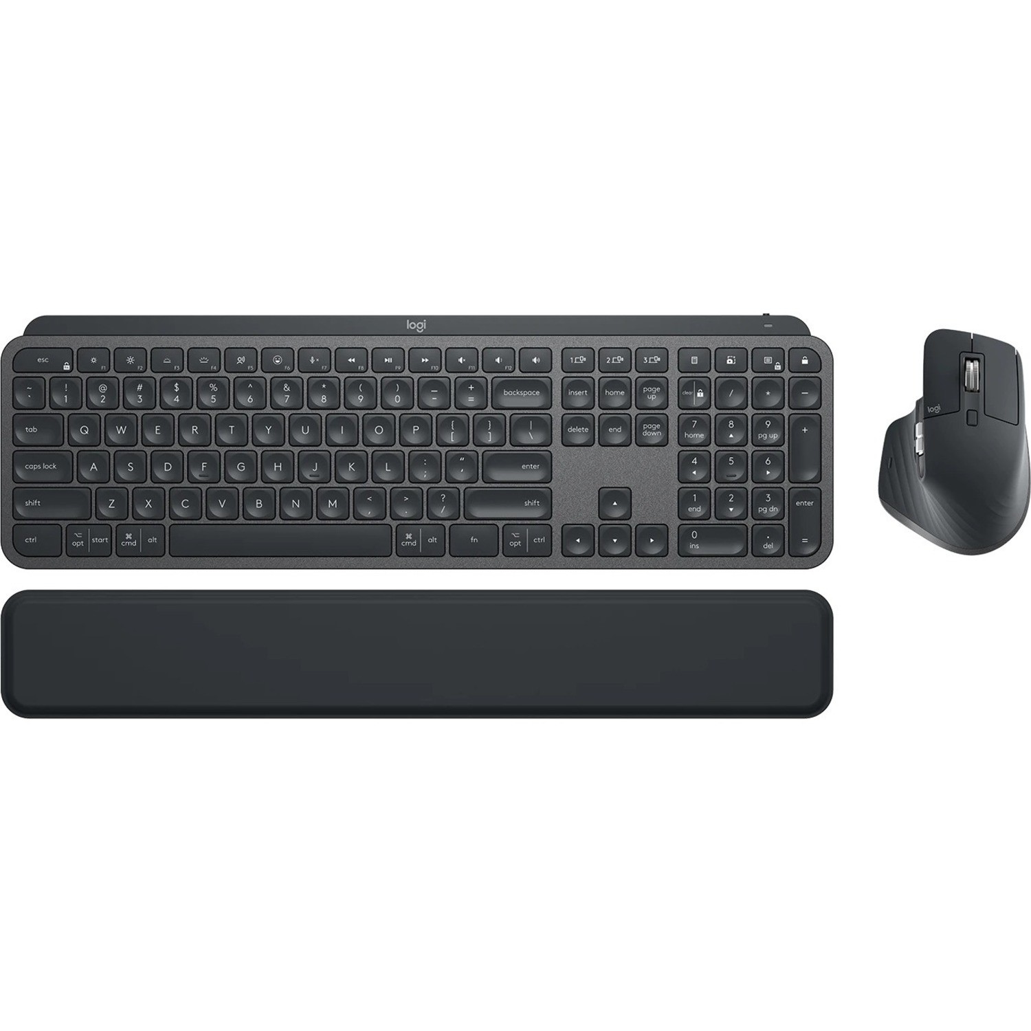 LOGITECH MX KEYS MOUSE&KEYBOARD COMBO GEN2 BUSINESS, LOGIBOLT,BT,PALM REST,GRAPHITE,2YR WT