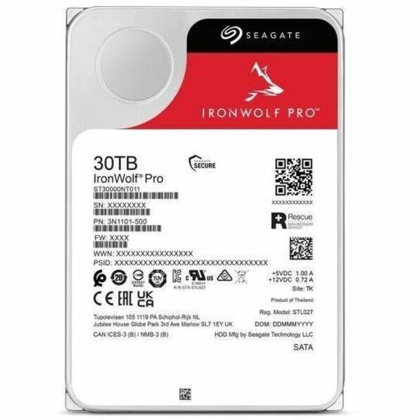 Seagate IronWolf Pro 30 TB Hard Drive - 3.5" Internal - SATA