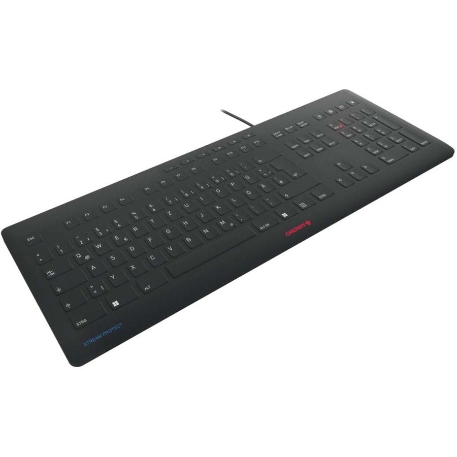 CHERRY Keyboard - Cable Connectivity - USB Interface - English (US) - Black