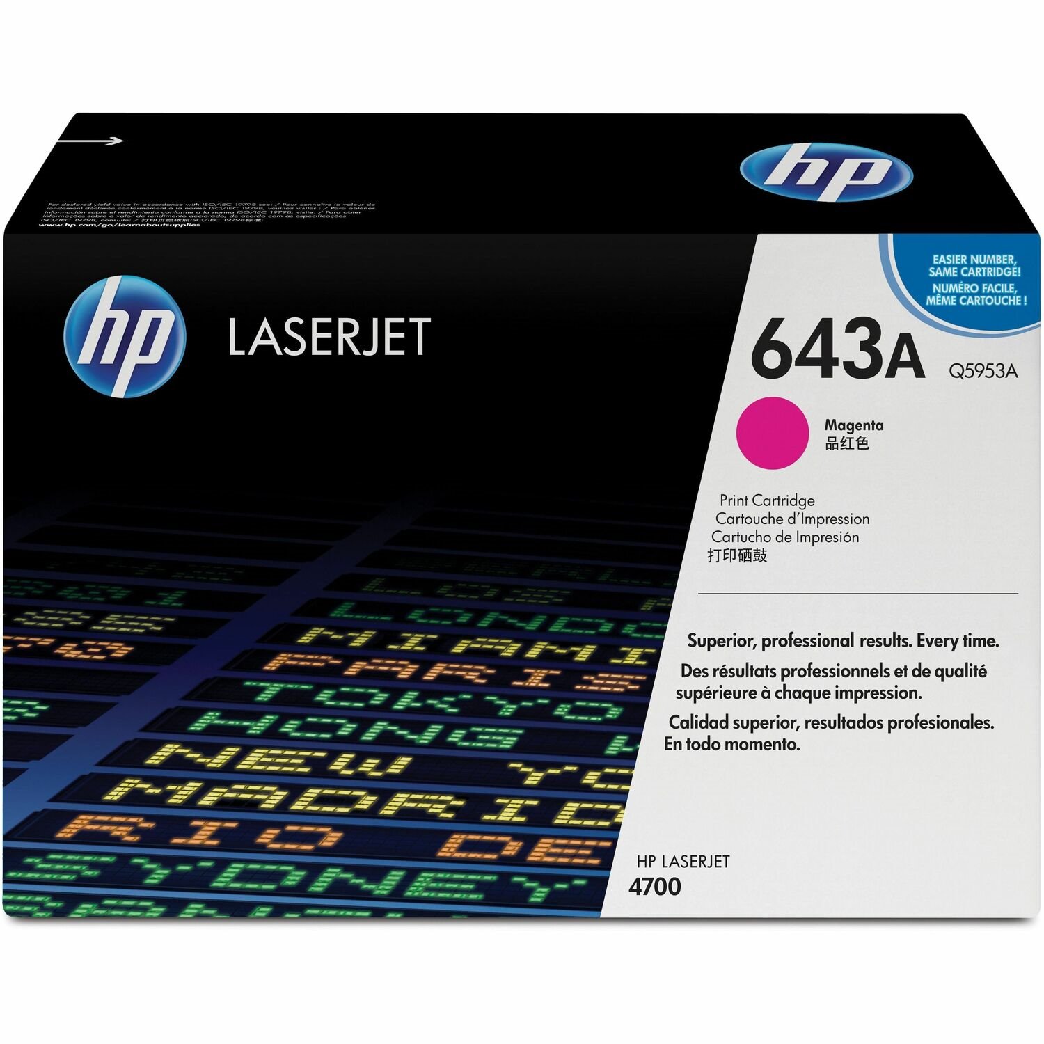 HP 643A (Q5953A) Laserdruck Tonerkartusche - Magenta - Original - Einzelpackung - 1 Each