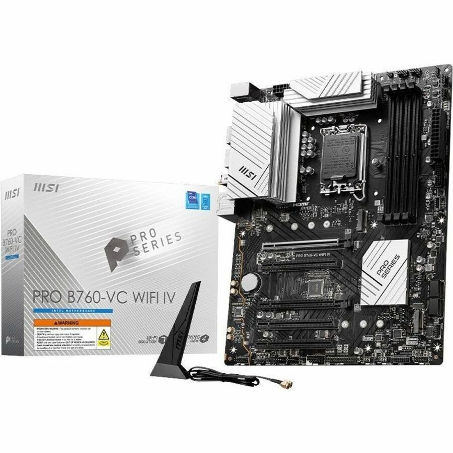 MSI B760-VC WIFI IV Gaming Desktop Motherboard - Intel B760 Chipset - Socket LGA-1700 - ATX