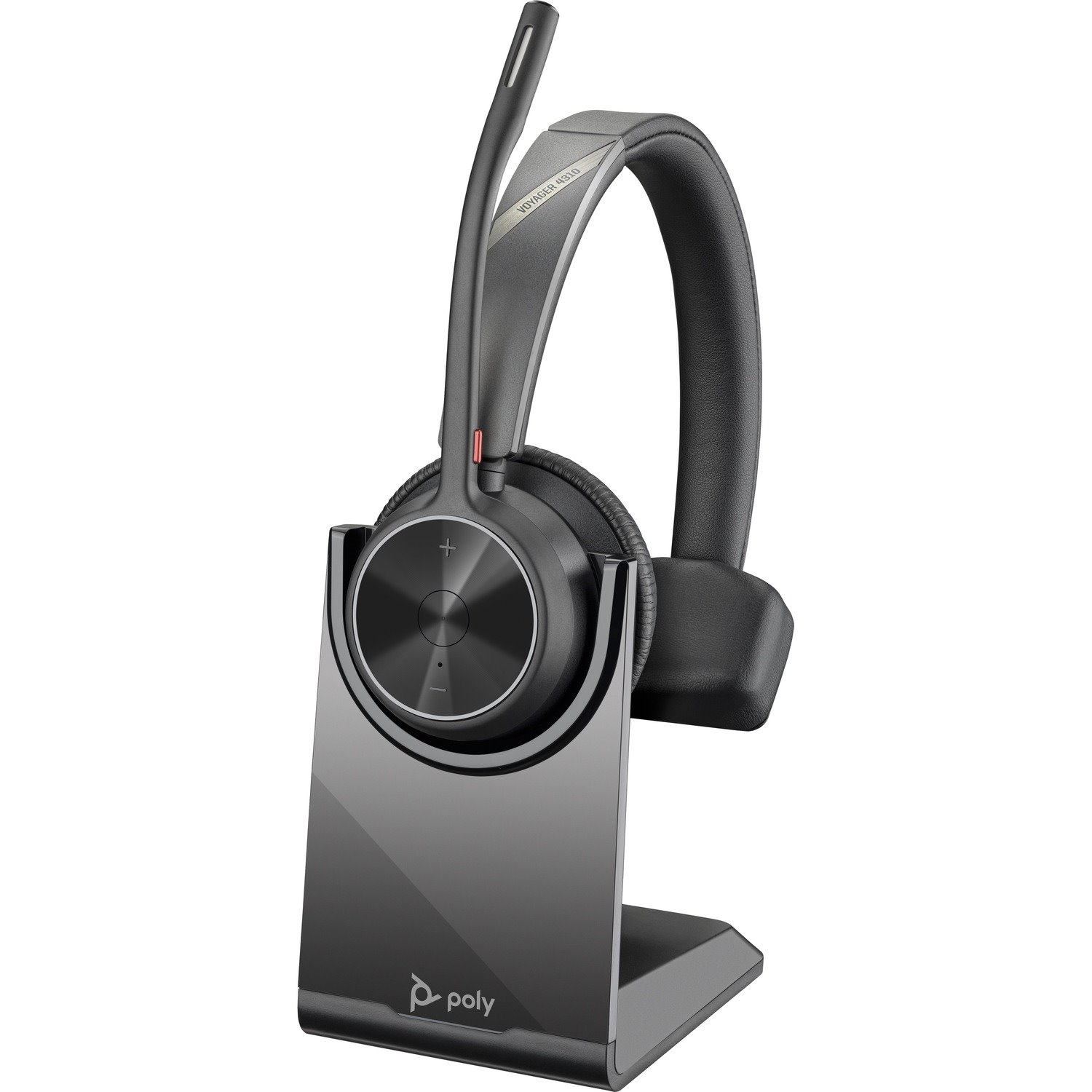 Poly Voyager 4310 UC Monaural Headset + BT700 USB-A Adapter + Charging Stand