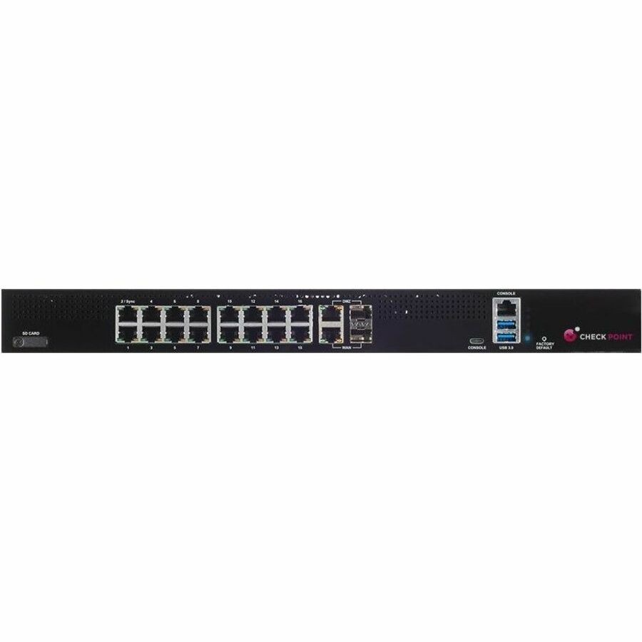 Check Point Quantum Spark 1600 Network Security/Firewall Appliance - 5 Year SNBT subscription package and Direct Premium support