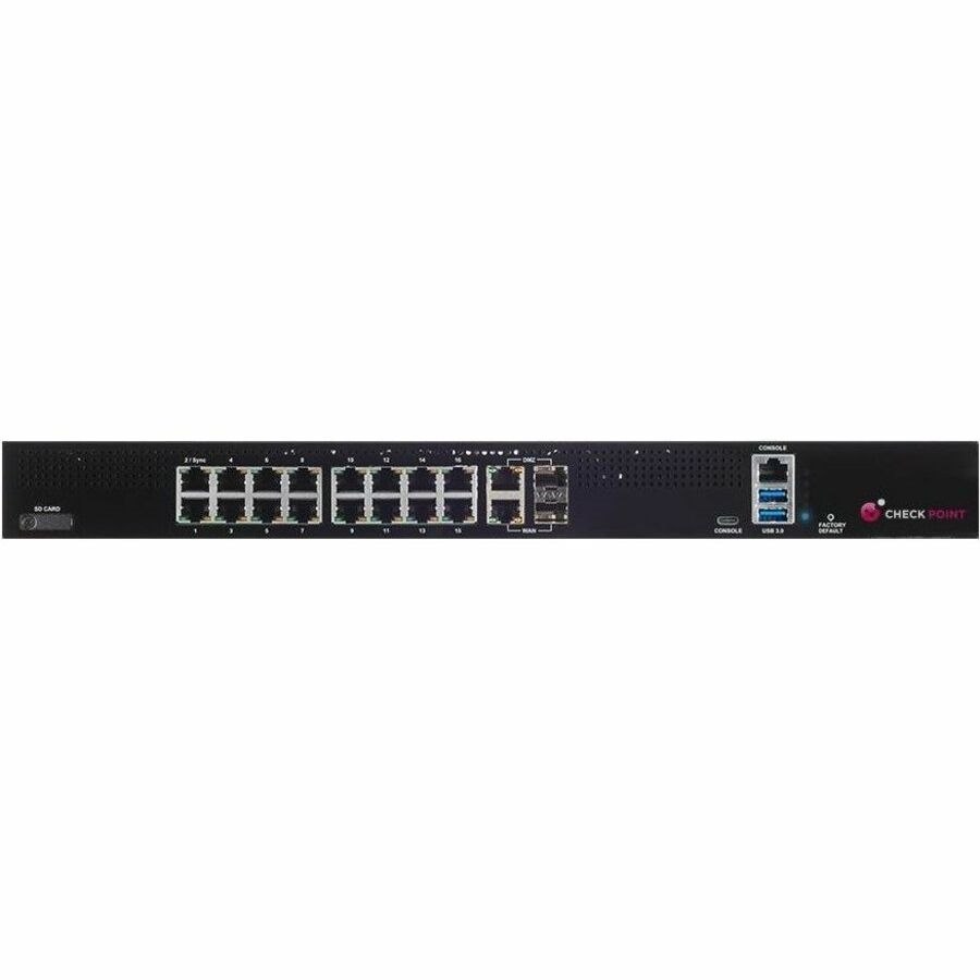 Check Point Quantum Spark 1600 Network Security/Firewall Appliance - 5 Year SNBT subscription package and Direct Premium support