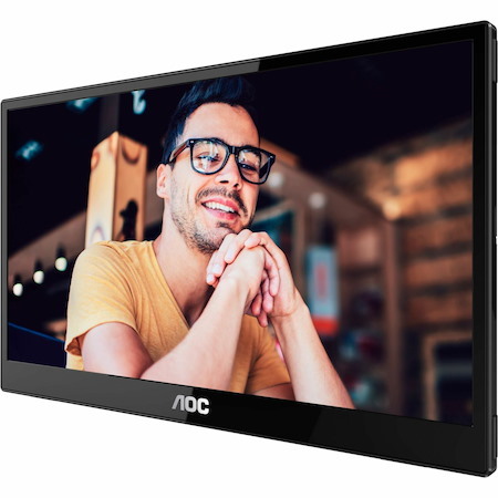 AOC 16T3E 16" Class Full HD LCD Monitor - Black