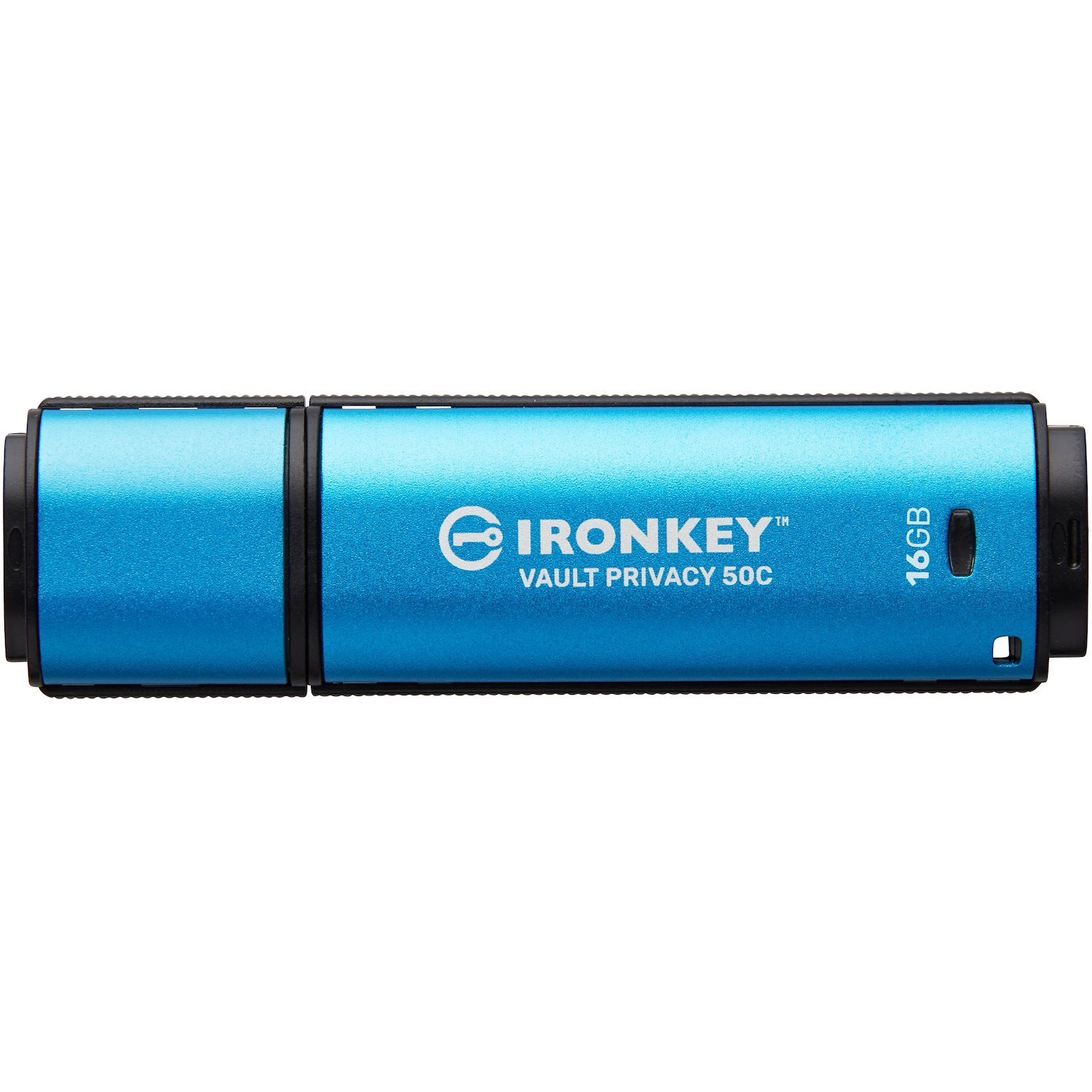 Kingston Vault Privacy 50 Series IKVP50C 16 GB USB 3.2 (Gen 1) Type C Flash Drive - 256-bit AES - TAA Compliant