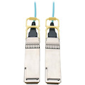 Eaton Tripp Lite Series QSFP28 to QSFP28 Active Optical Cable - 100GbE, AOC, M/M, Aqua, 30M (98.42 ft.)