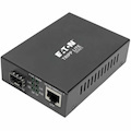 Eaton Tripp Lite Series Gigabit SFP Fiber to Ethernet Media Converter, POE+, International Power Cables, 10/100/1000 Mbps