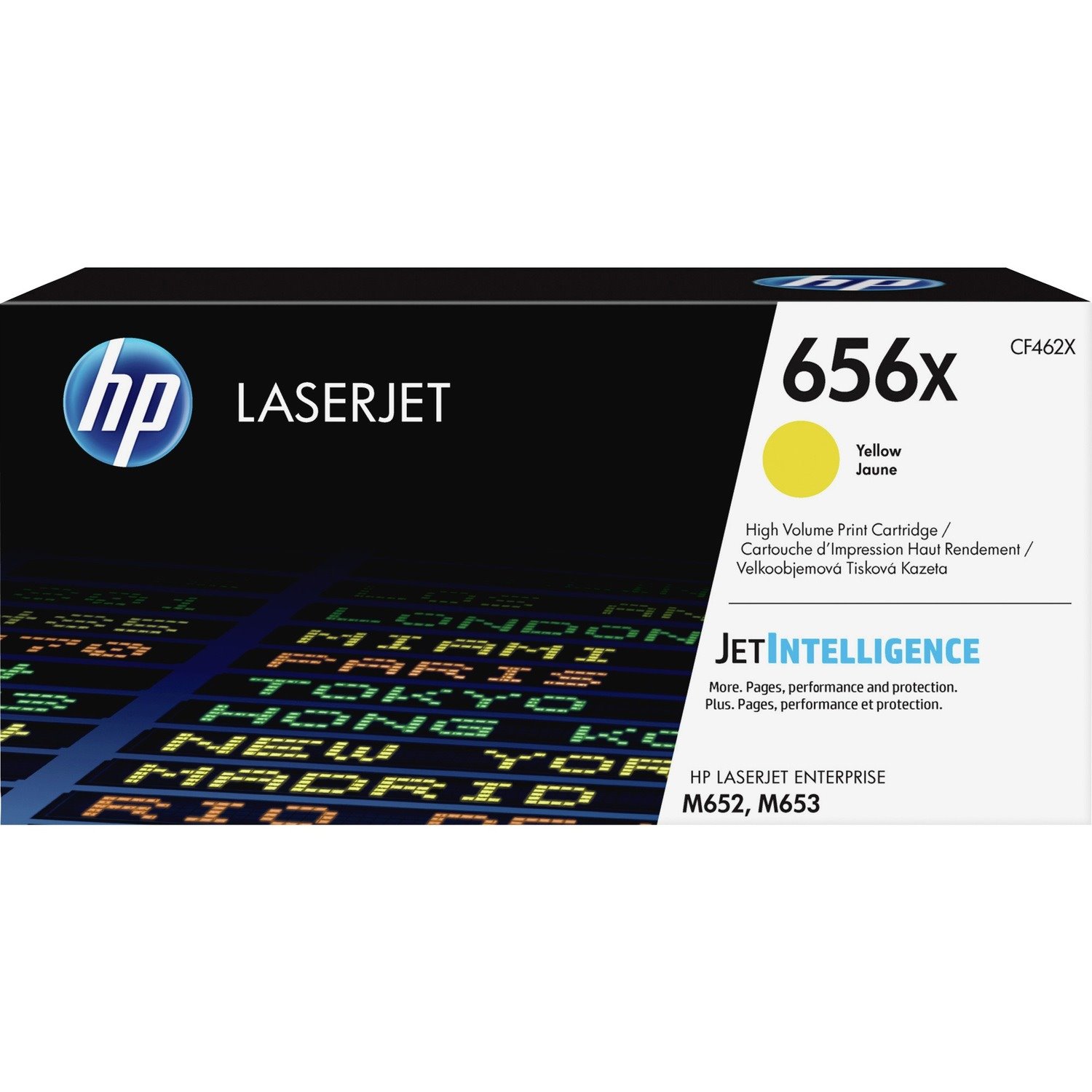 HP 656X Original High Yield Laser Toner Cartridge - Yellow - 1 Pack