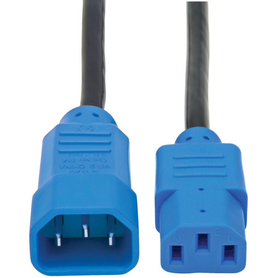 Eaton Tripp Lite Series PDU Power Cord, C13 to C14 - 10A, 250V, 18 AWG, 4 ft. (1.22 m), Blue