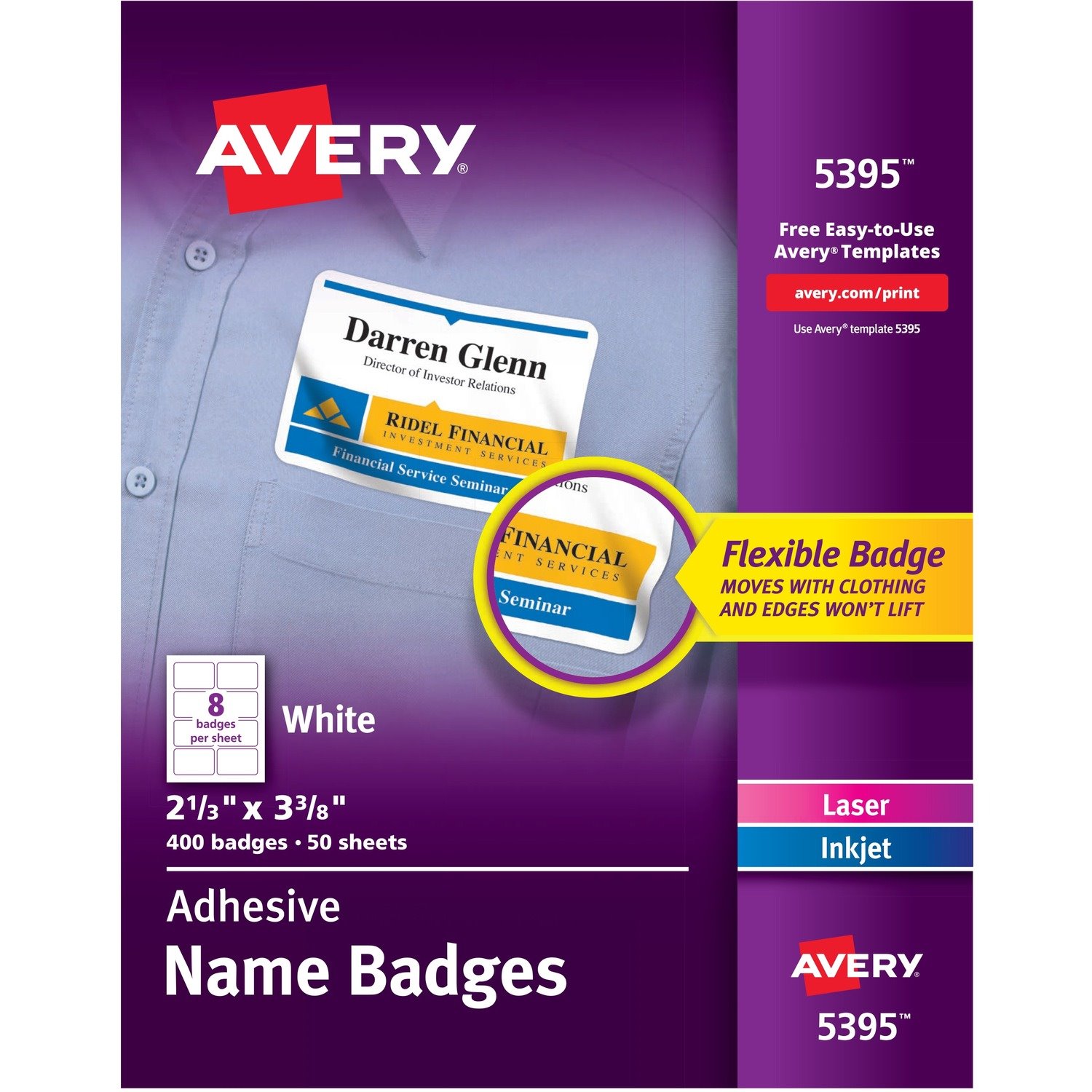 Avery Adhesive Name Badges