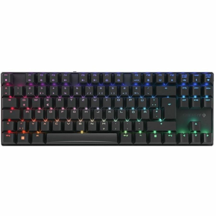 CHERRY XTRFY G80-3882 Gaming Keyboard - Wired/Wireless Connectivity - USB Type A Interface - RGB LED - English (US) - Black