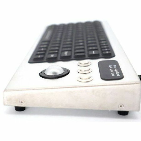 iKey Stainless Steel Keyboard with Integrated Trackball