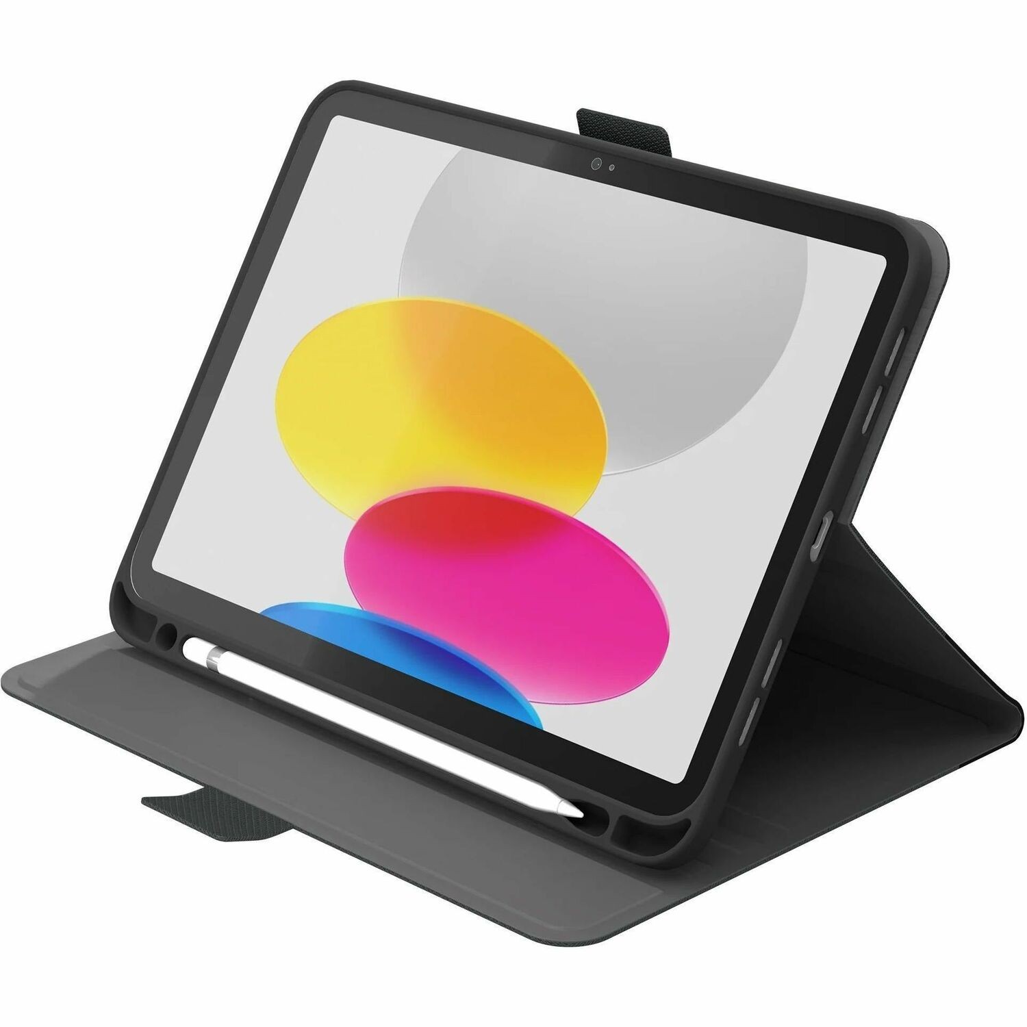 Cygnett TekView Apple iPad (10.9') (10TH Gen) Case - Grey/Black (Cy4391tekvi), Apple Pencil Holder, 360° Protection, Multiple Viewing Angles, Slimline