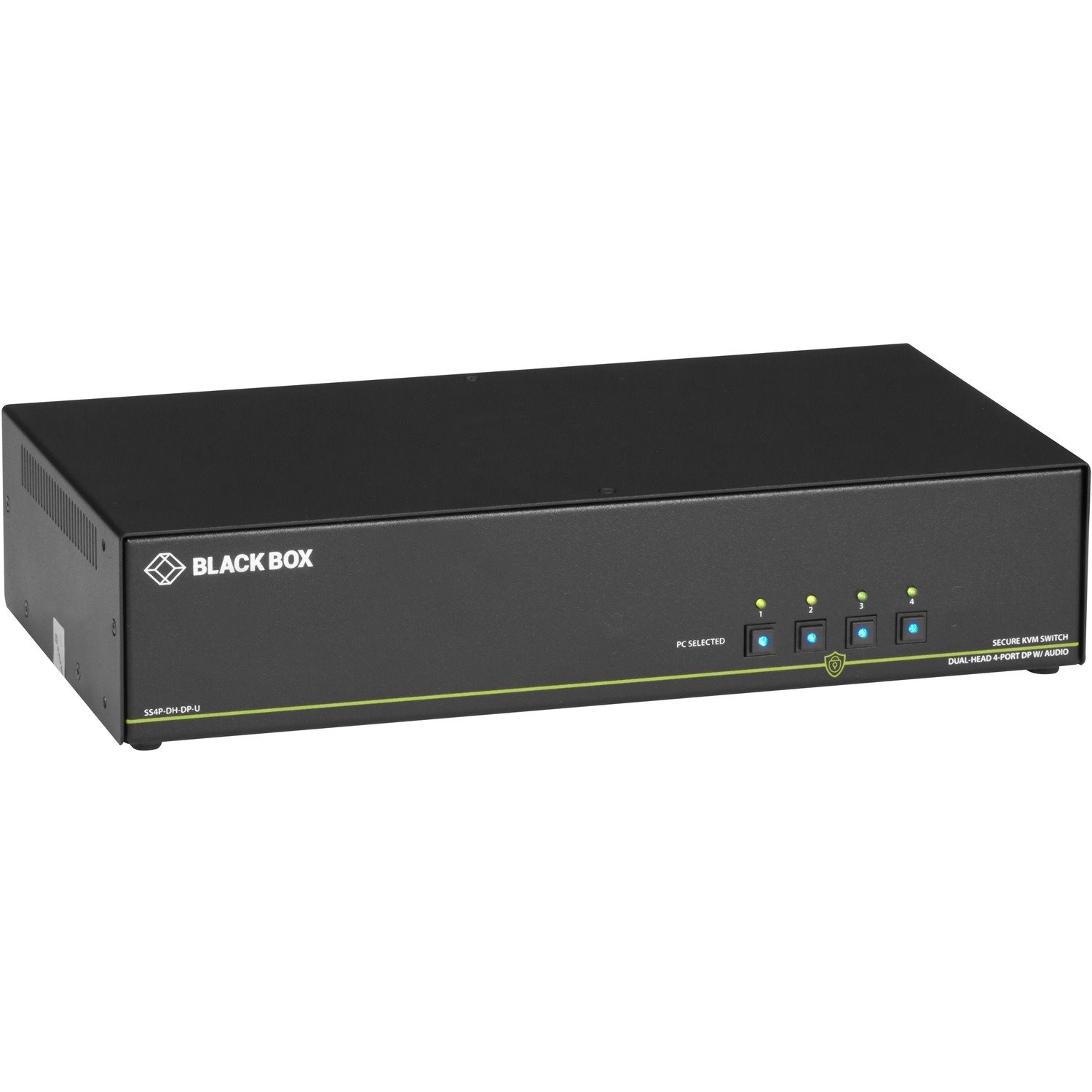 Black Box NIAP 3.0 Secure 4-Port Dual-Head DisplayPort KVM Switch