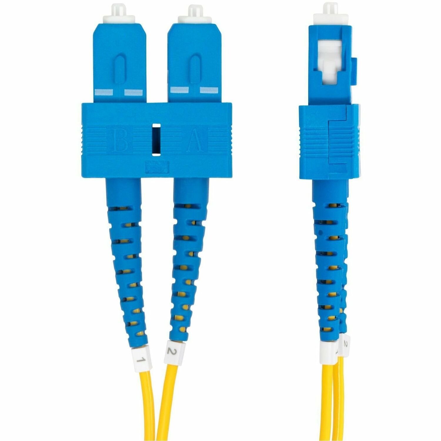 StarTech.com 1m (3.3ft) SC to SC (UPC) OS2 Single Mode Duplex Fiber Optic Cable, 9/125, 40G/100G, Low Insertion Loss, LSZH Jumper Cord