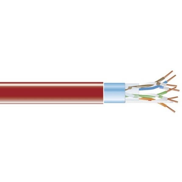 Black Box CAT5e 350-MHz Solid Bulk Cable F/UTP CMR PVC RD 1000FT Spool