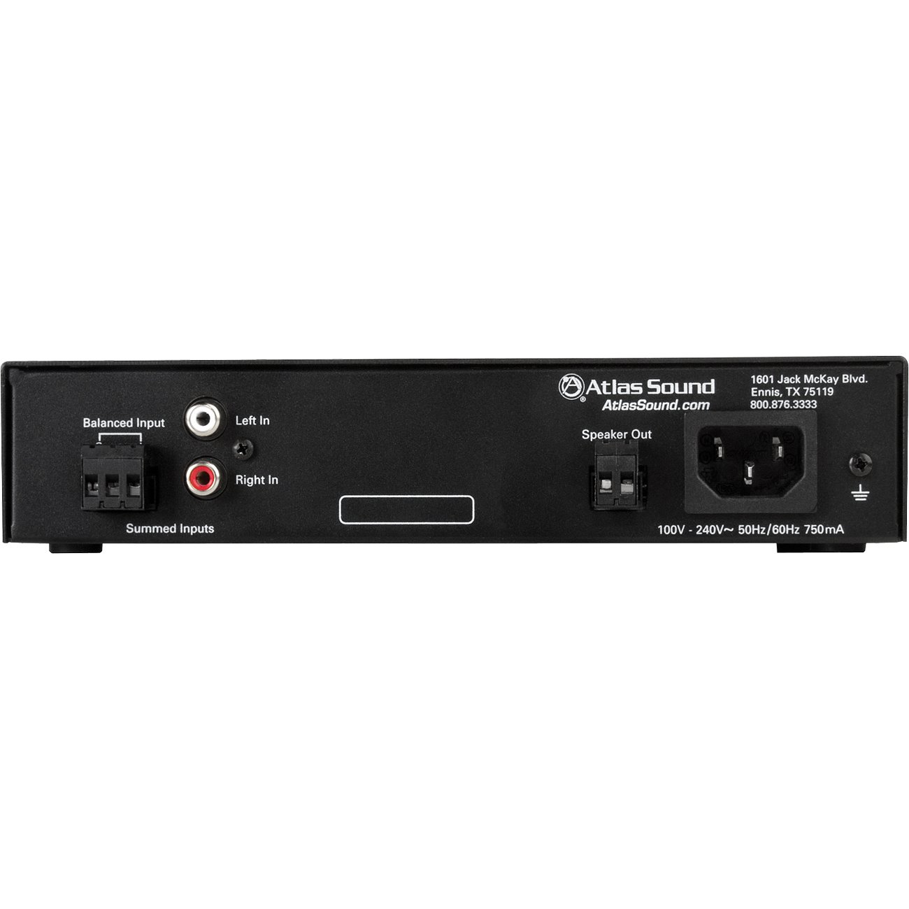 AtlasIED PA40G Amplifier - 40 W RMS - 1 Channel - Black