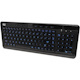 Adesso 3-Color Illuminated Compact Multimedia Keyboard