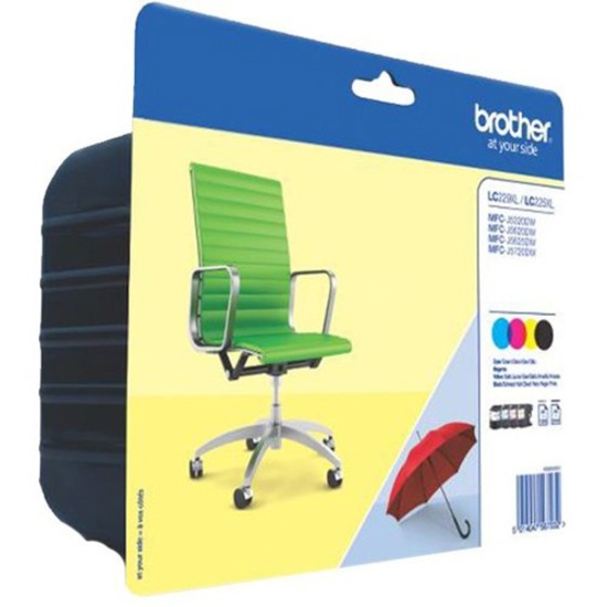 Brother Original Inkjet Ink Cartridge - Value Pack - Black, Cyan, Magenta, Yellow - 4 / Blister Pack