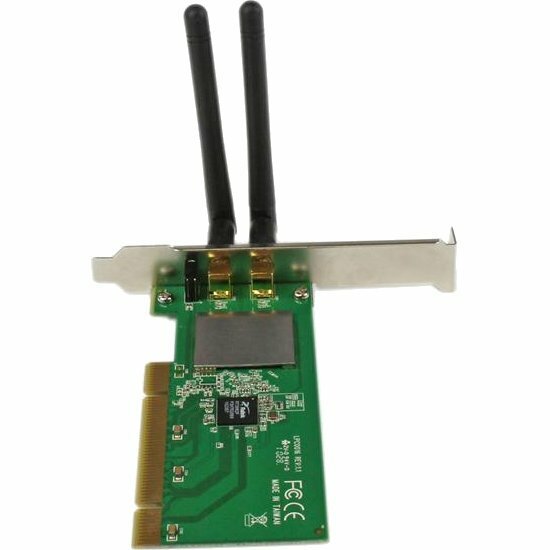 StarTech.com PCI Wireless N Adapter 300 Mbps PCI 802.11 b/g/n Network Adapter Card 2T2R 2.2 dBi
