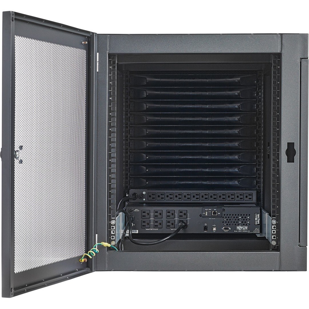 Tripp Lite by Eaton EdgeReady&trade; Micro Data Center - 9U, Heavy-Duty, Wall-Mount, 1.5 kVA UPS, Network Management and PDU, 120V Kit