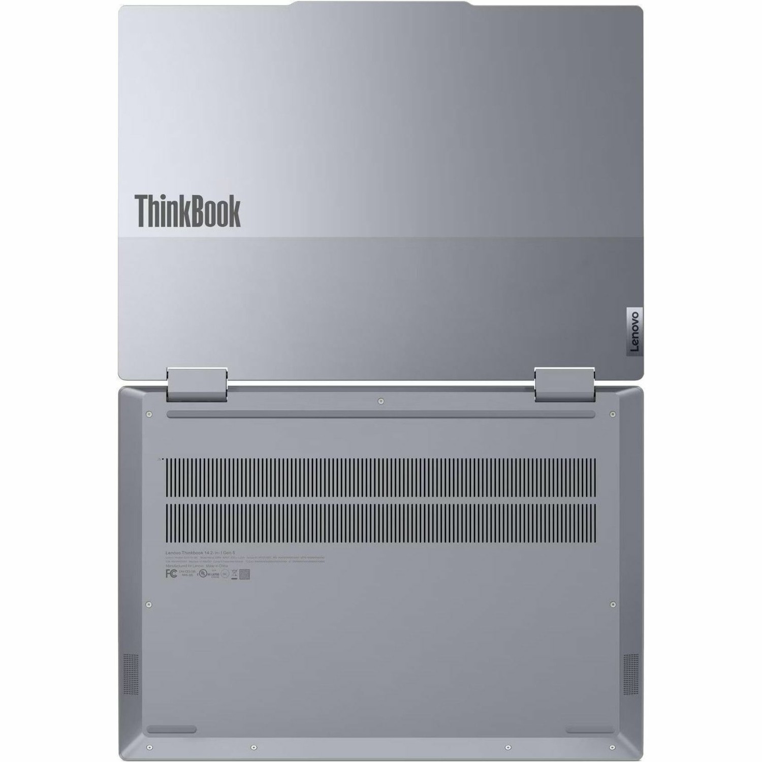 Lenovo ThinkBook 14 G5 IAU 21SQ0000US 14" Touchscreen Convertible 2 in 1 Notebook - WUXGA - Intel Core Ultra 5 225U - 16 GB - 512 GB SSD - English (US) Keyboard - Luna Gray
