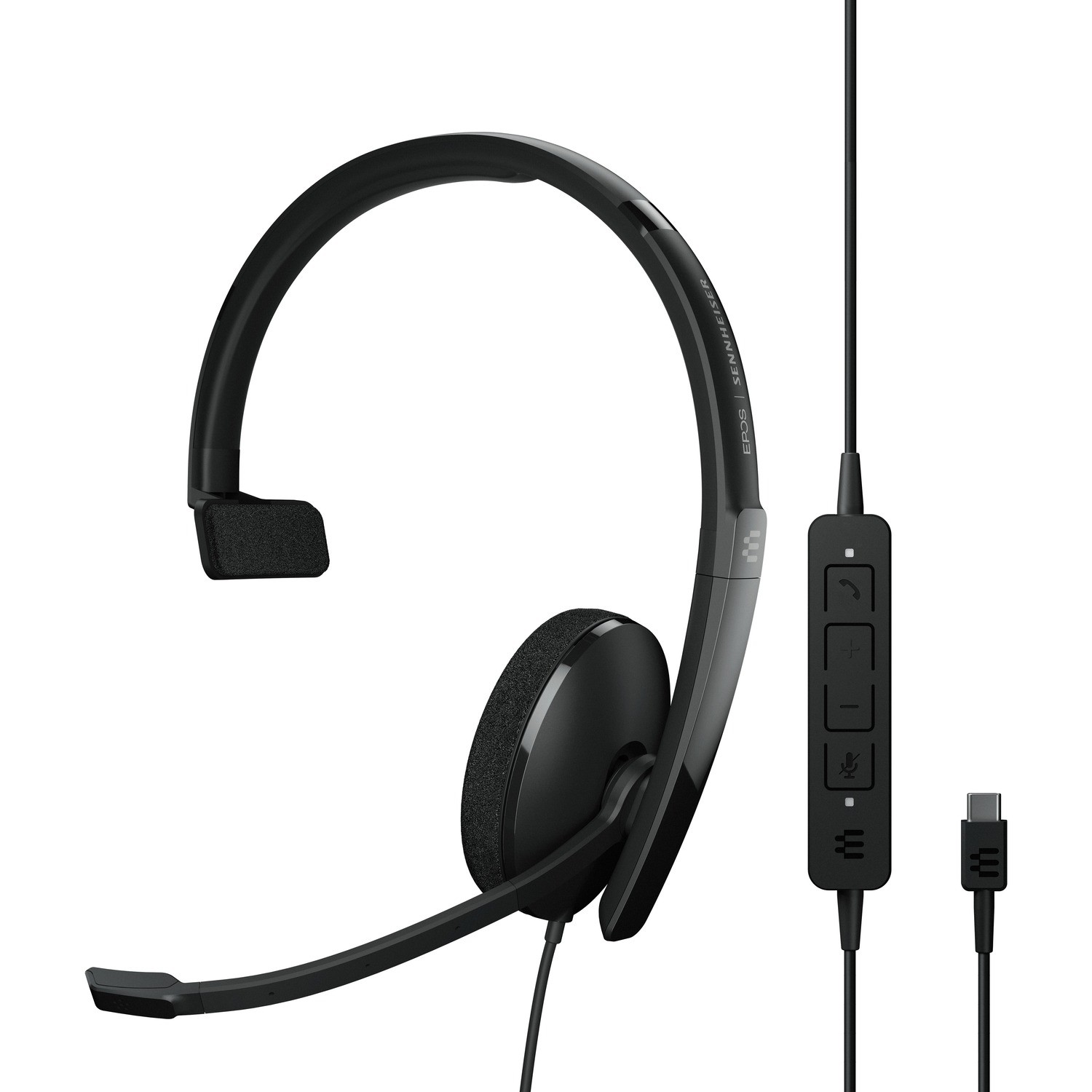 Epos Adapt 130 Usb-C Ii - Headset - Op Oor - Met Bekabeling - Usb-C - Zwart - Geoptimaliseerd Voor Uc